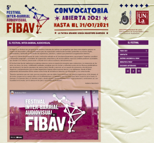 Festival Inter-Barrial Audiovisual (FIBAV): Convocatoria abierta hasta el 31 de julio
