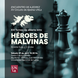 Sumate al torneo de ajedrez &quot;Héroes de Malvinas&quot;
