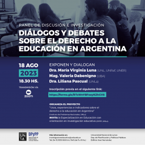 Invitamos al debate sobre el derecho a la educación en Argentina