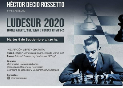 Nuestra universidad fue anfitriona de un nuevo torneo de ajedrez en homenaje a Héctor Rossetto
