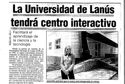 La Universidad de Lanús tendrá un centro interactivo