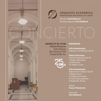 Nuestra Orquesta Académica se presenta en el Palacio Pizzurno