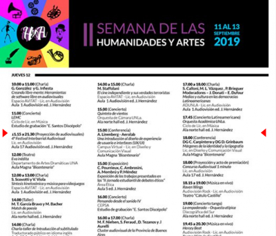 Más de 60 actividades por la Segunda Semana de las Humanidades y Artes de la UNLa