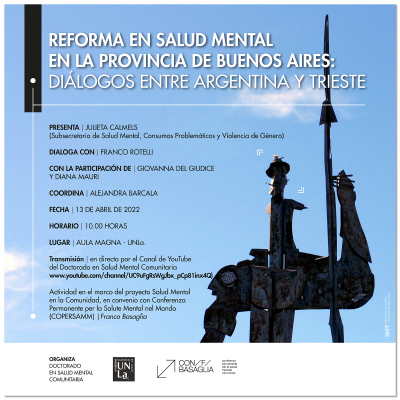Invitan a la charla sobre la reforma en Salud Mental en territorio bonaerense