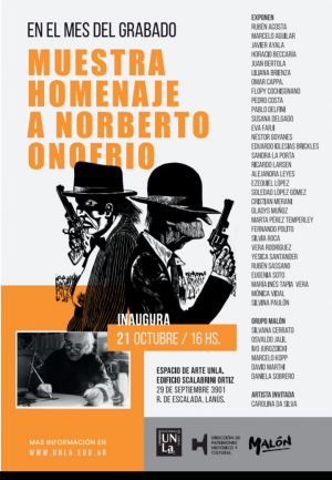 Arte en la UNLa con muestras homenaje a Norberto Onofrio y Eduardo Iglesias Brickles
