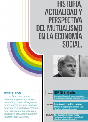 Invitan a la charla sobre mutualismo en la economía social
