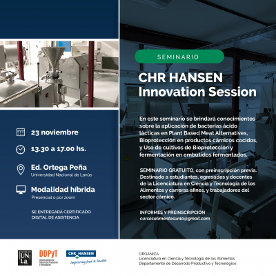 Sumate al seminario CHR Hansen Innovation Session