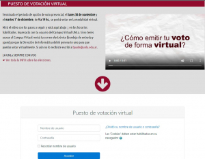 Elecciones UNLa - Comenzó la etapa de votación virtual