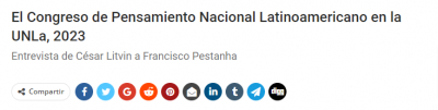 El Congreso de Pensamiento Nacional Latinoamericano en la UNLa, 2023