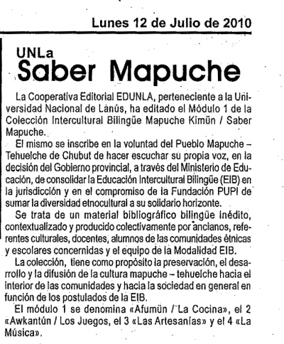 Saber Mapuche