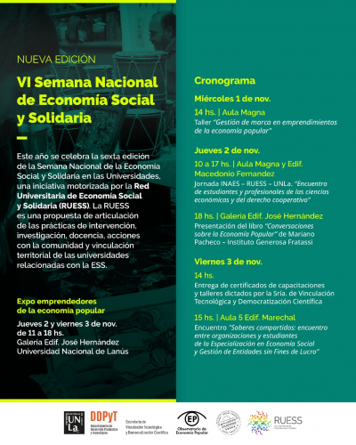 VI Semana Nacional de Economía Social y Solidaria