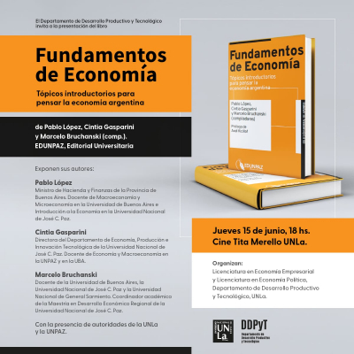 Te invitamos a la presentación del libro &quot;Fundamentos de Economía&quot;