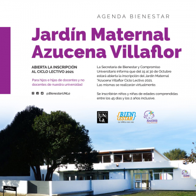 El jardín Azucena Villaflor abre inscripción para hijos e hijas de nodocentes y docentes