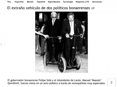 El extraño vehículo de dos políticos bonaerenses