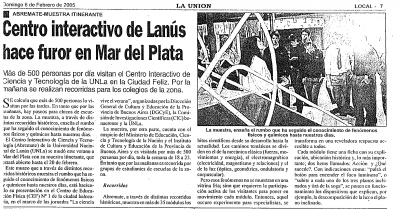 Centro Interactivo de Lanús hace furor en Mar del Plata