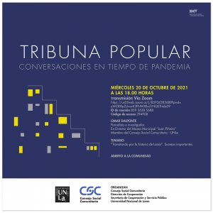Tribuna Popular: Conversaciones en tiempos de pandemia