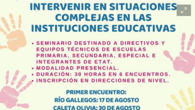 El CPE brindará Seminario-taller sobre intervención en situaciones complejas en la escuela