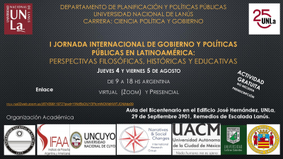 Invitan a la I Jornada internacional de gobierno y políticas públicas en Latinoamérica