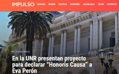 En la UNR presentan proyecto para declarar “Honoris Causa” a Eva Perón