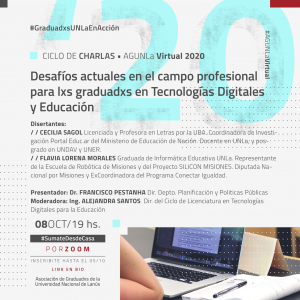 Charla sobre los desafíos profesionales de los graduados en Tecnologías Digitales y Educación