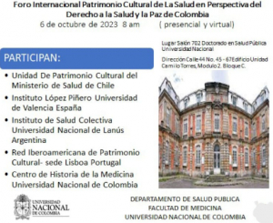 Nuestra universidad será parte de un encuentro internacional sobre el derecho a la salud y la paz en Colombia