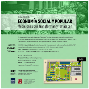 Conversatorio sobre mediciones y economía social y popular