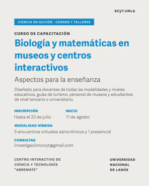 Curso sobre biología y matemáticas en museos y centros interactivos