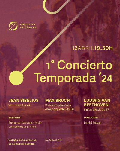 Llega el 1° concierto de la temporada 2024 de nuestra Orquesta de Cámara