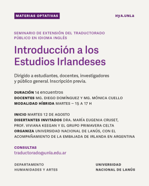 Seminario de extensión: Introducción a los estudios irlandeses