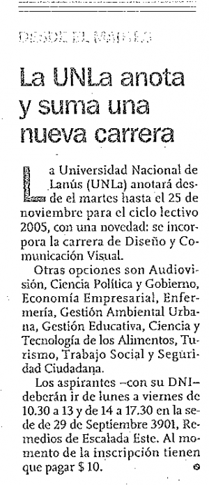 La UNLa anota y suma una nueva carrera