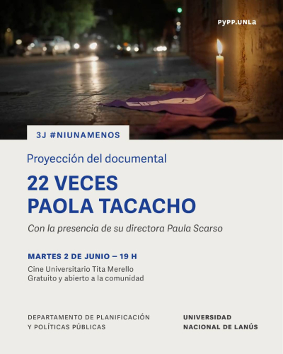 Proyecci&oacute;n del documental "22 veces Paola Tacacho"