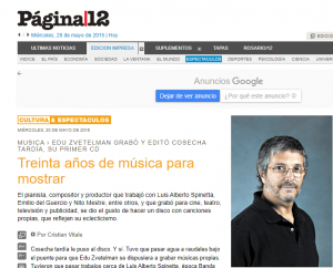 Treinta años de música para mostrar
