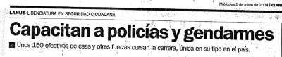Capacitan a policías y gendarmes