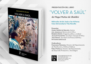 Presentación Libro Volver a Saúl