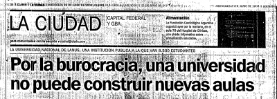 Por la burocracia, una universidad no puede construir nuevas aulas