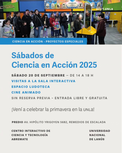 Nueva edición de los "Sábados de Ciencia en Acción"