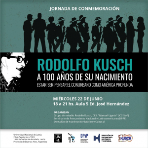 Jornada especial por el centenario del nacimiento de Rodolfo Kusch