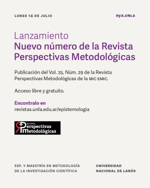 Nueva edición de la revista Perspectivas Metodológicas
