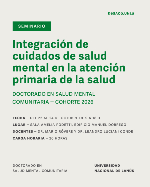 Seminario sobre salud mental y atenci&oacute;n primaria