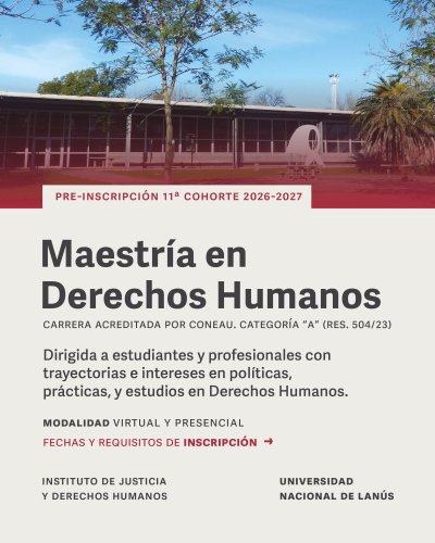 Preinscripción para la 11° cohorte de la Maestría en Derechos Humanos