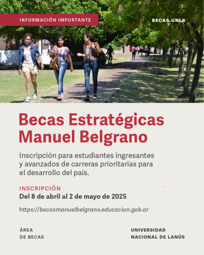 Abre la inscripción 2025 a las Becas Manuel Belgrano
