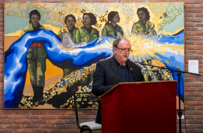 El arte a favor de la historia argentina de las islas