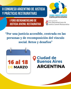 Invitamos al II Congreso Argentino de Justicia y Pr&aacute;cticas Restaurativas