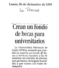 Crean un fondo de becas para universitarios