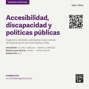 Abre inscripción para el seminario “Accesibilidad, Discapacidad y Políticas Públicas”