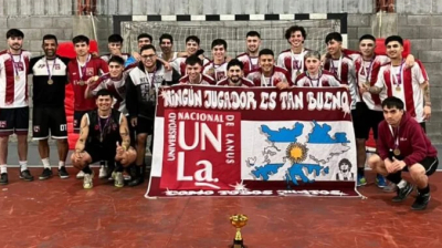 El futsal de la UNLa, campeón invicto del torneo Apertura de la Liga Universitaria Deportiva del Sur