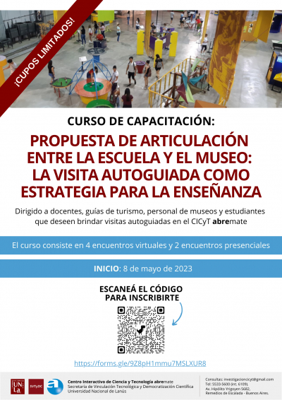 Sumate al curso sobre escuelas, museos y visitas autoguiadas