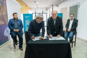 El ministro Correa y la UNLa firmaron un convenio para crear un nuevo Centro de Formación Laboral
