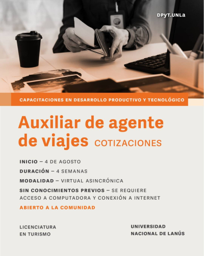 Curso "Auxiliar de Agente de Viajes: Cotizaciones"