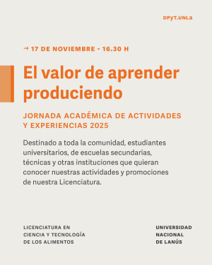 Jornada de la Licenciatura en Ciencia y Tecnolog&iacute;a de los Alimentos